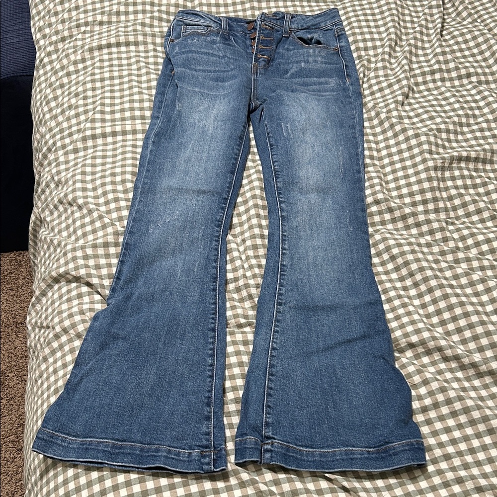 Women's Blue Flare Jeans